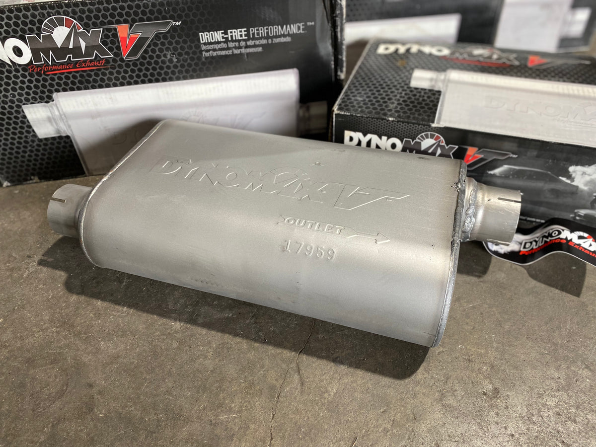 Dynomax VT Muffler (17959) 2.5" In/Out Offset Auto Exhaust Supplies